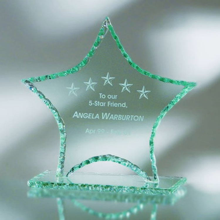 10-3/8" Award- Awards, Trophy,Star, Pearl Edge_D350GA