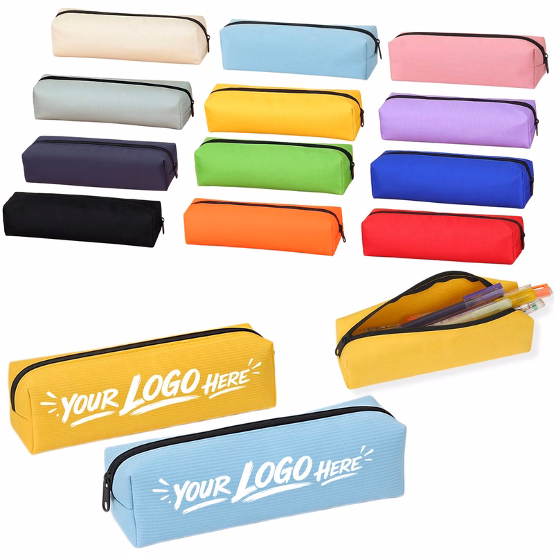 Oxford Pencil Case With Zipper Storage