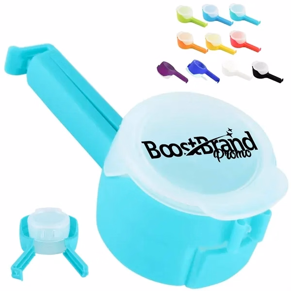Custom Plastic Food Bag Sealing Clip with Pour Spout — Kitchenware Giveaway