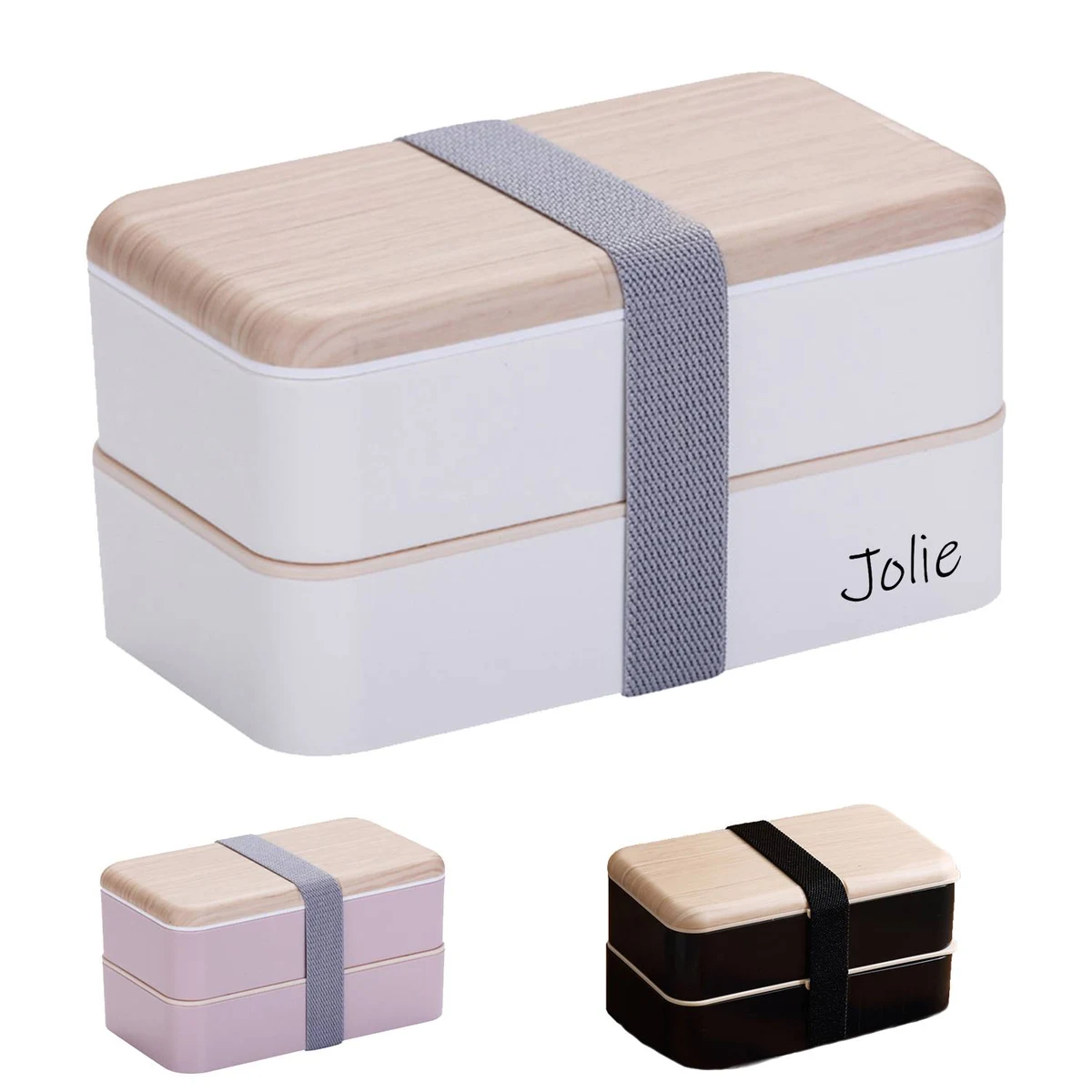 Plastic Double Layered Bento Box 1