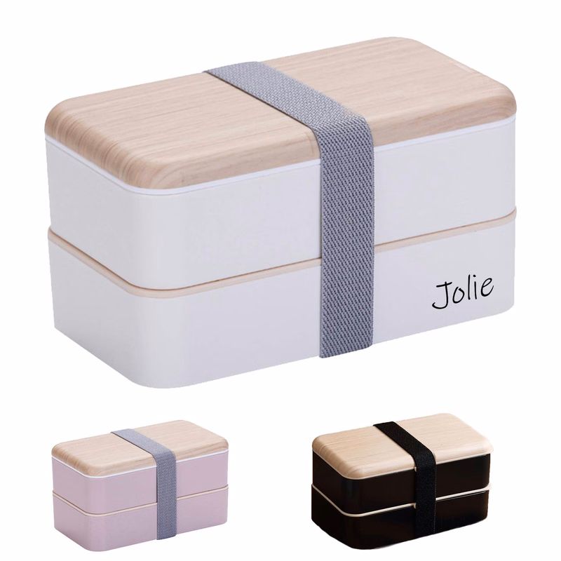Plastic Double Layered Bento Box