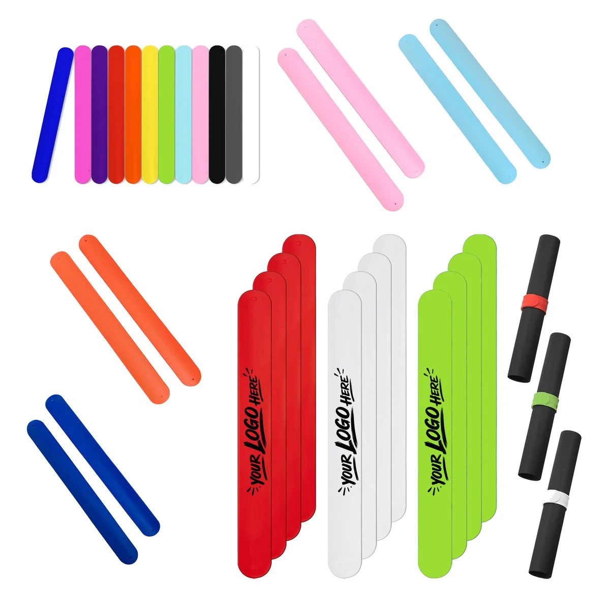 Colorful Slap Silicone Wristband Fun Adjustable Band 1