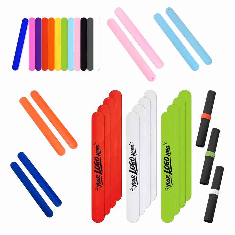 Colorful Slap Silicone Wristband Fun Adjustable Band