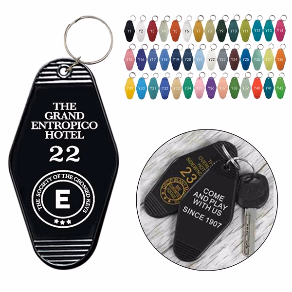 Vintage Plastic Motel Keychain Hotel Key Tag