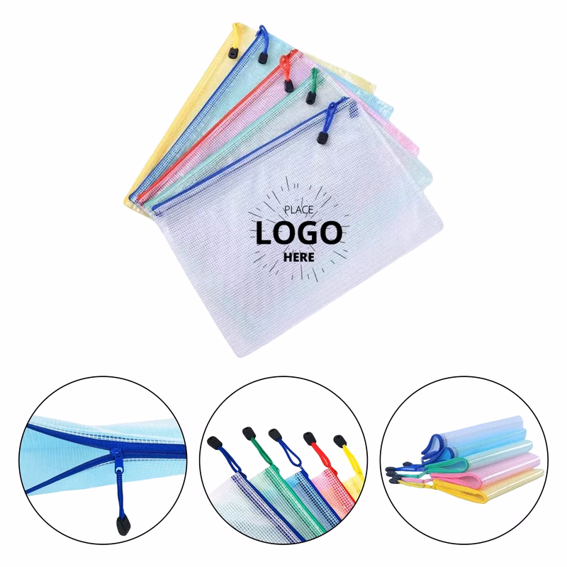 A4 Transparent Mesh File Bag PVC