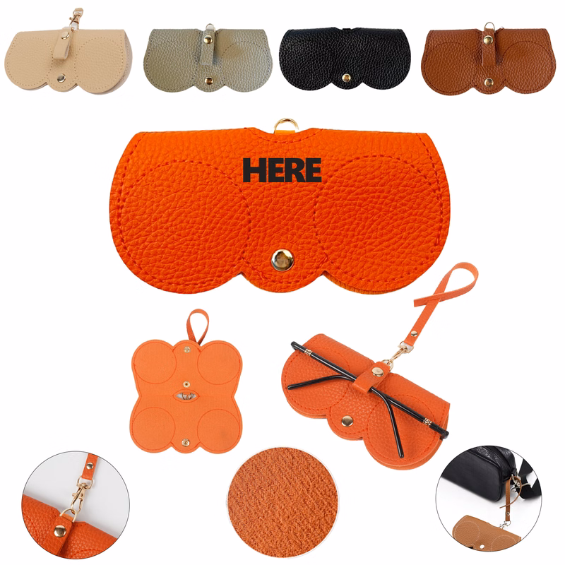 PU Leather Travel Sunglasses Storage Bag MOQ 50