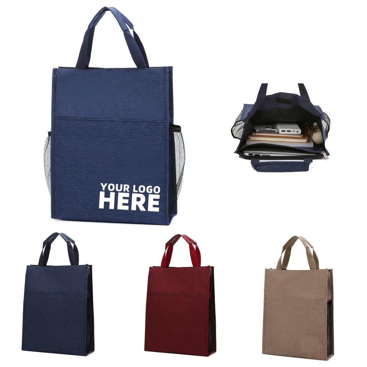 Oxford Handbag, custom tote bag with logo imprint 1