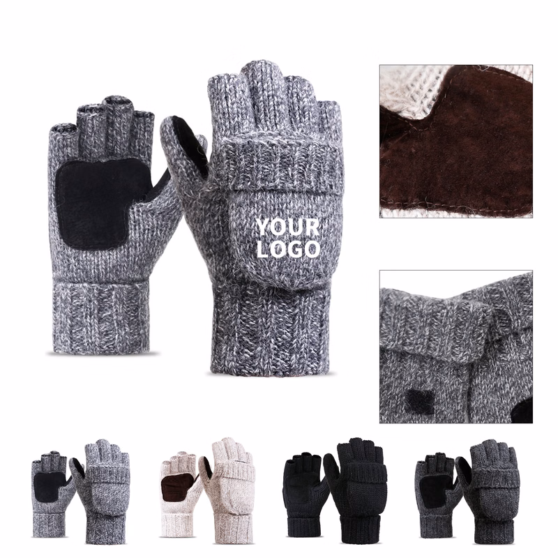 Convertible Finger Knit Mitten Glove