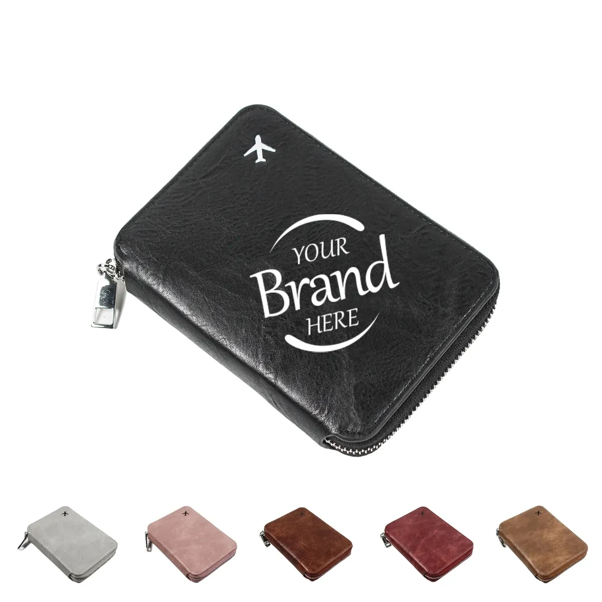 Zipper RFID Blocking Passport Bag 1