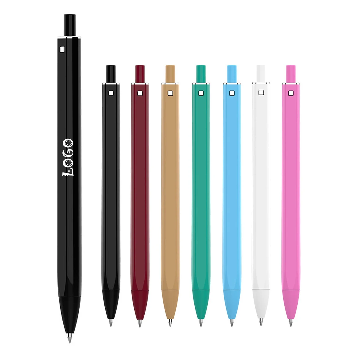 Multicolor Plastic Click Gel Ink Pen 1