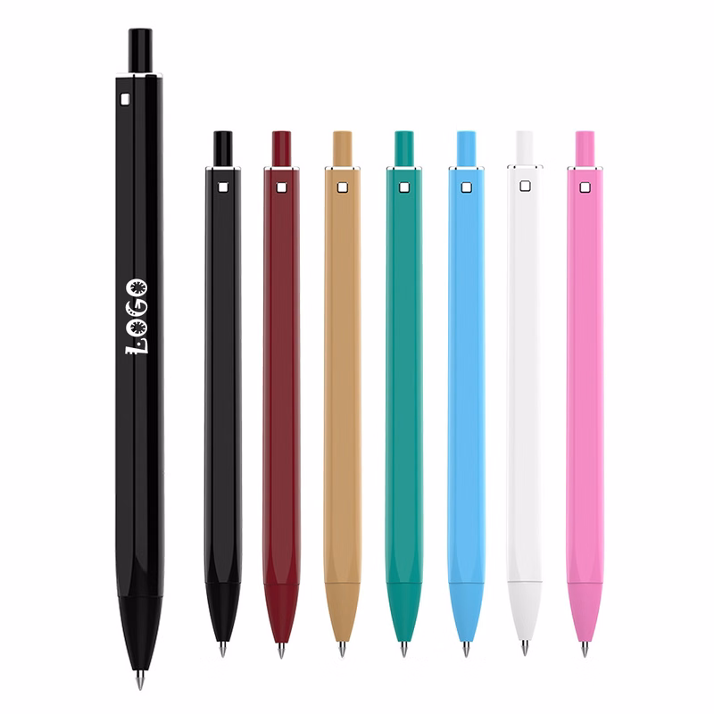 Multicolor Plastic Click Gel Ink Pen