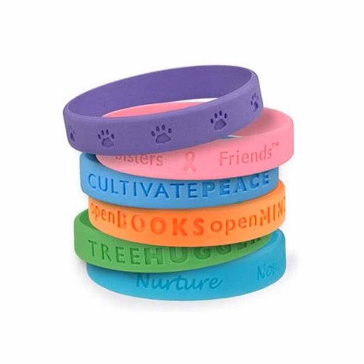 Promotional Debossed Silicone Bracelet