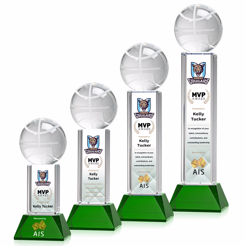 Basketball VividPrint™ Award on Stowe - Green