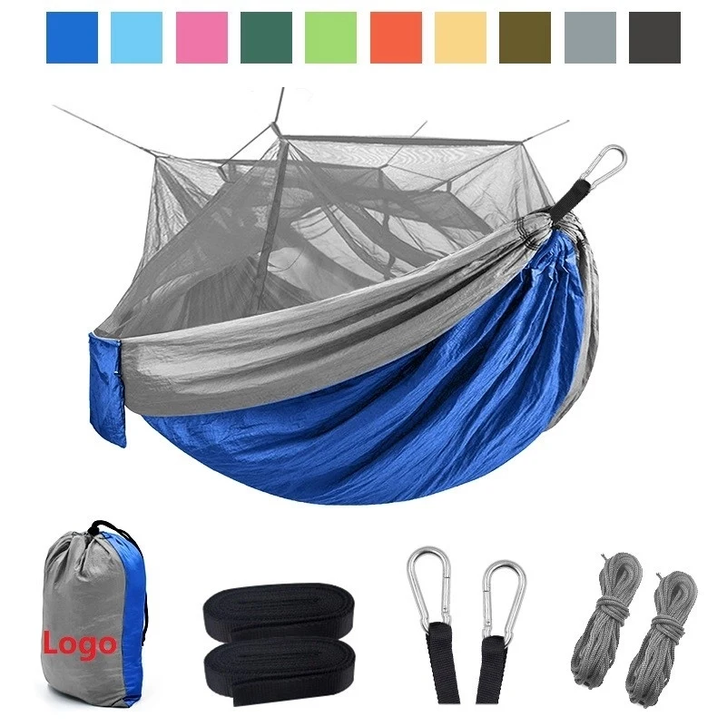 Net Portable Hammocks Parachute Lightweight Nylon with Tree 1