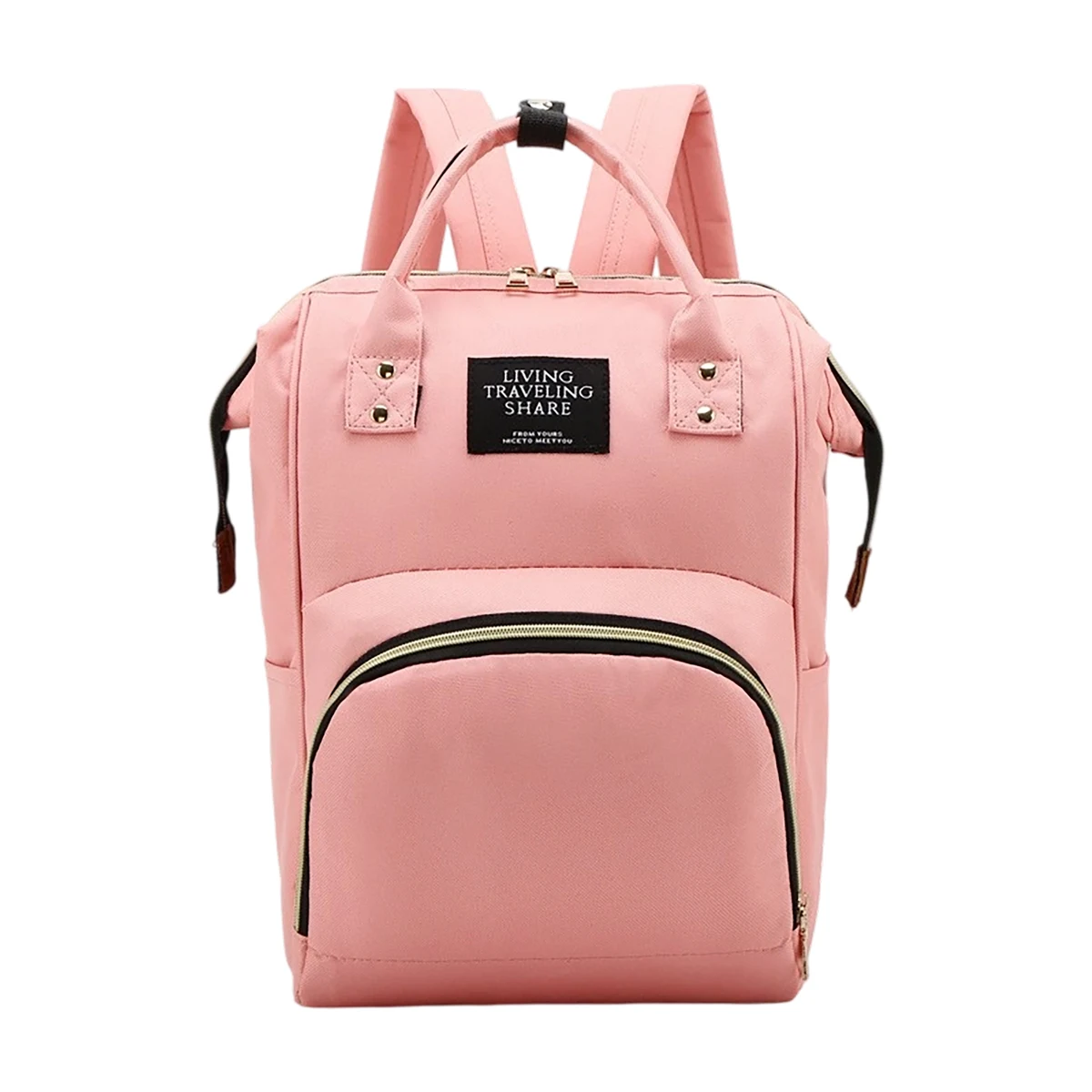 Waterproof Diaper Backpack With Wide Opening 10.7" Length x 8.3" Width x 16.6" Height 1