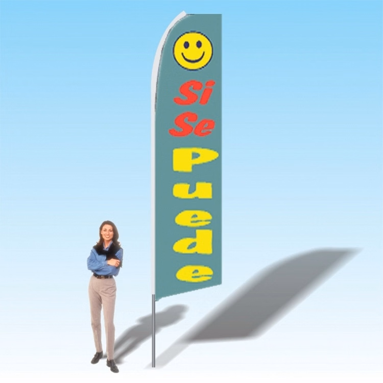 15FT You Can Advertising Banner Flag