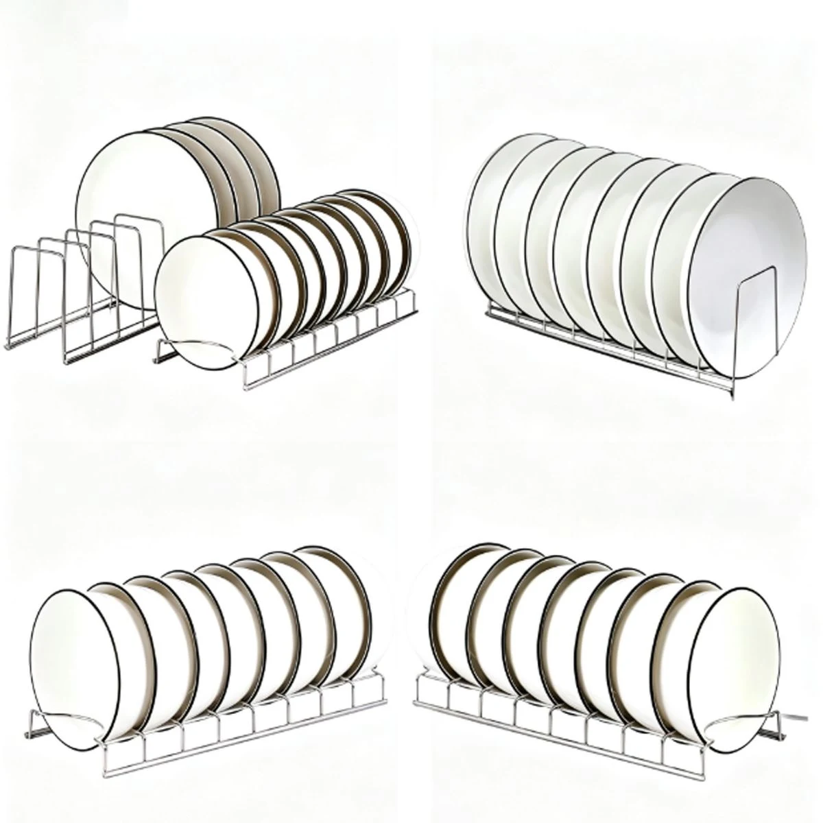 Stainless steel drain storage rack 1