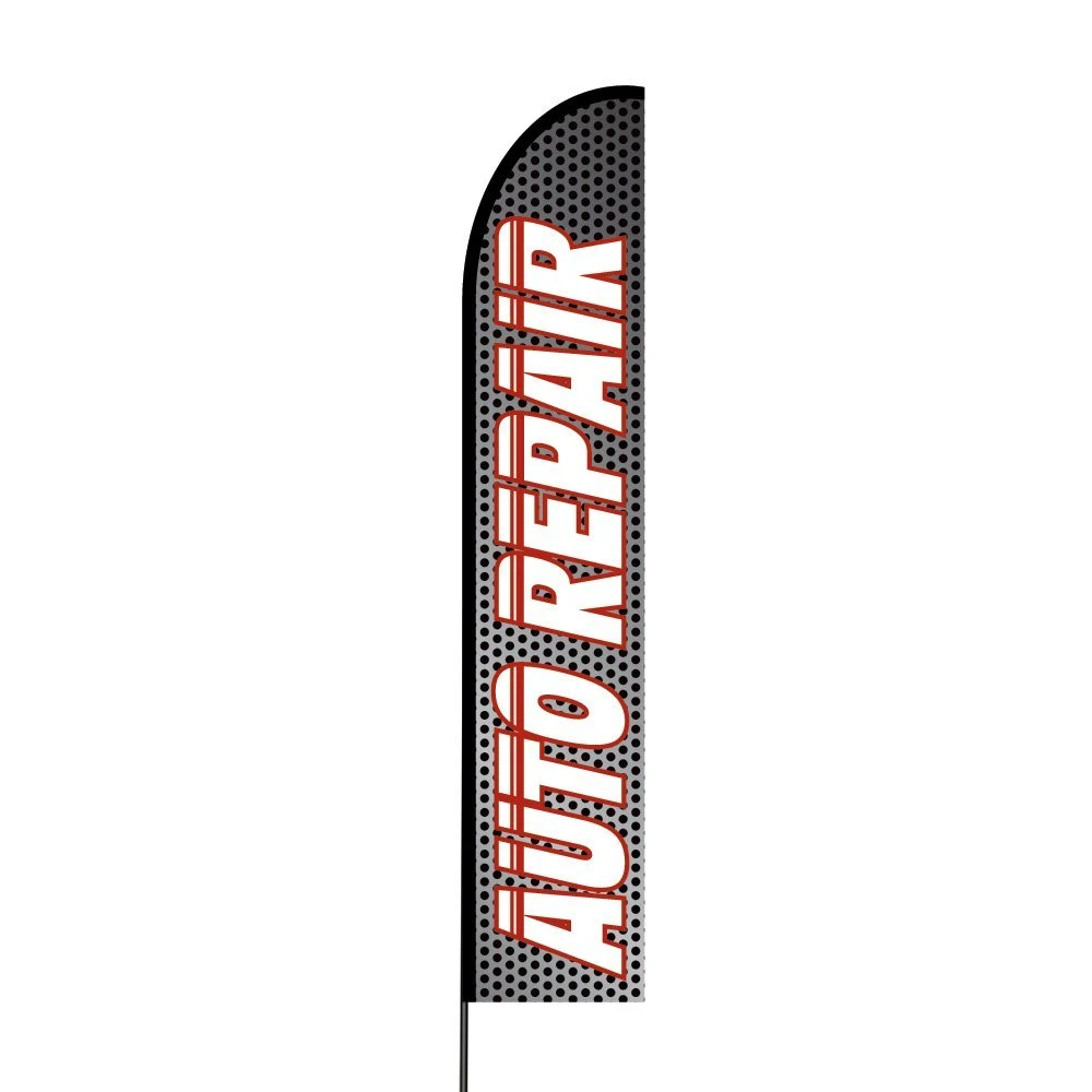 Auto Repair Flag Kit 15' Feet Feather Flag Sign Outdoor Banner 1