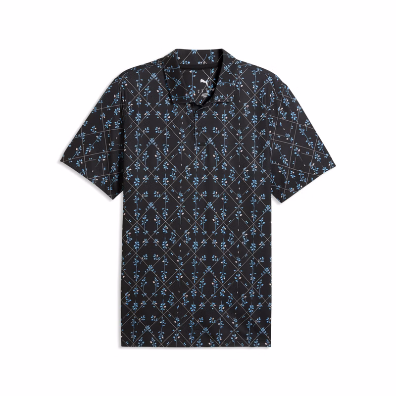 PUMA® Men's CLOUDSPUN Argyle Bloom BN Golf Polo with UPF 40+ Protection