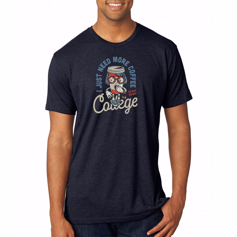 Mens Tri-Blend Crew T-shirts 4.3 oz