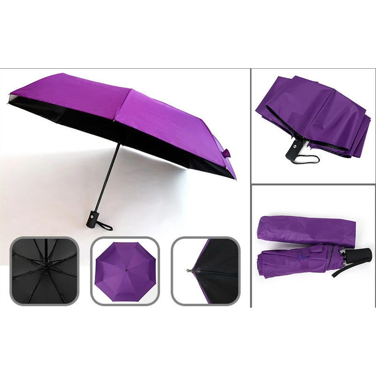 10-Rib Automatic Folding Umbrella 1