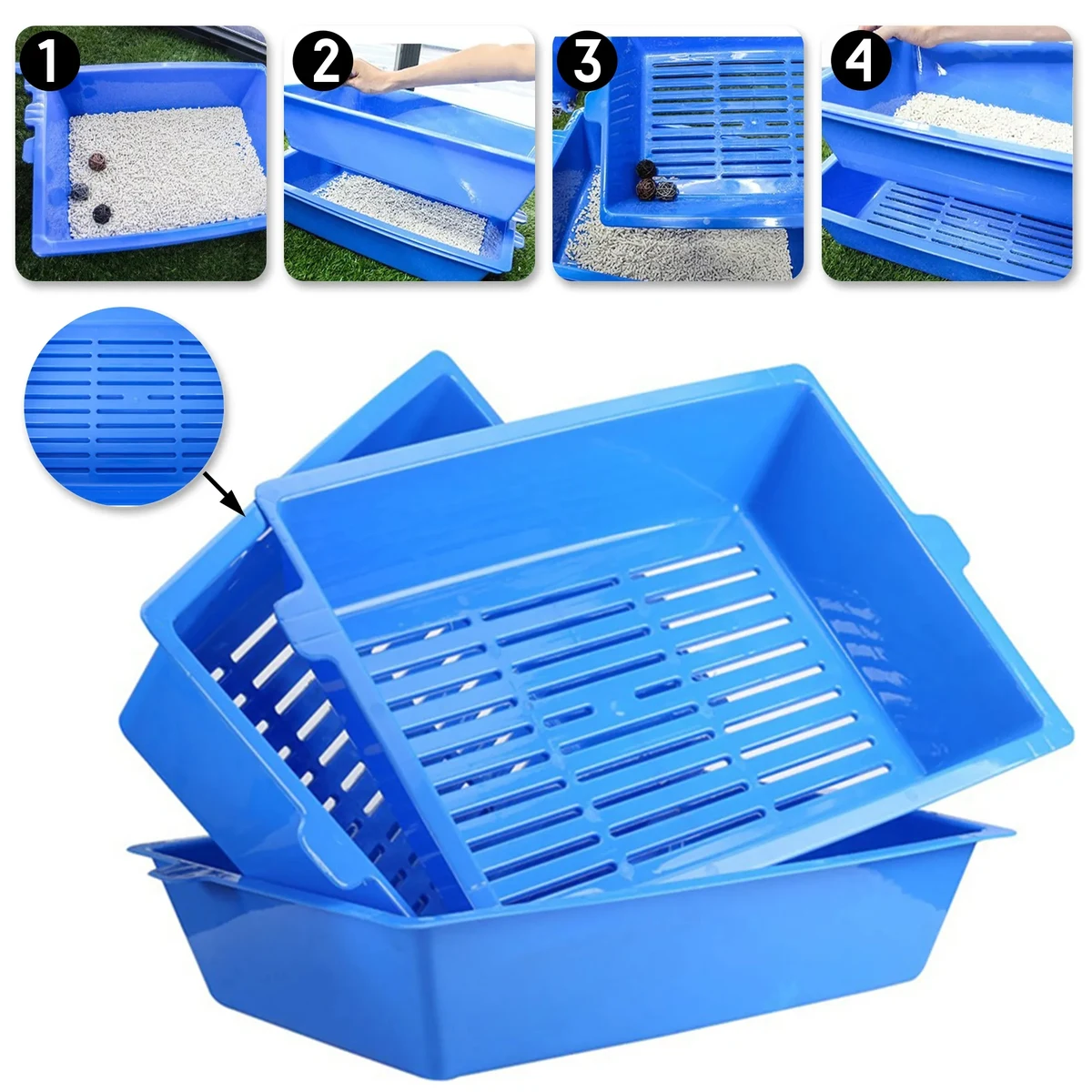 3-in-1 Open Cat Litter Box 1