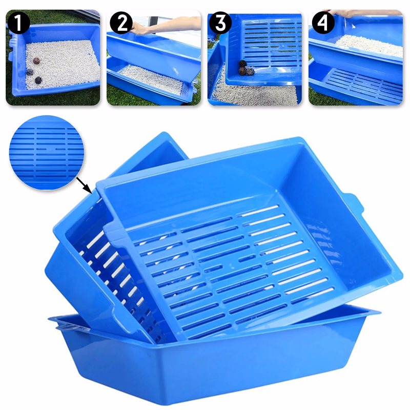 3-in-1 Open Cat Litter Box