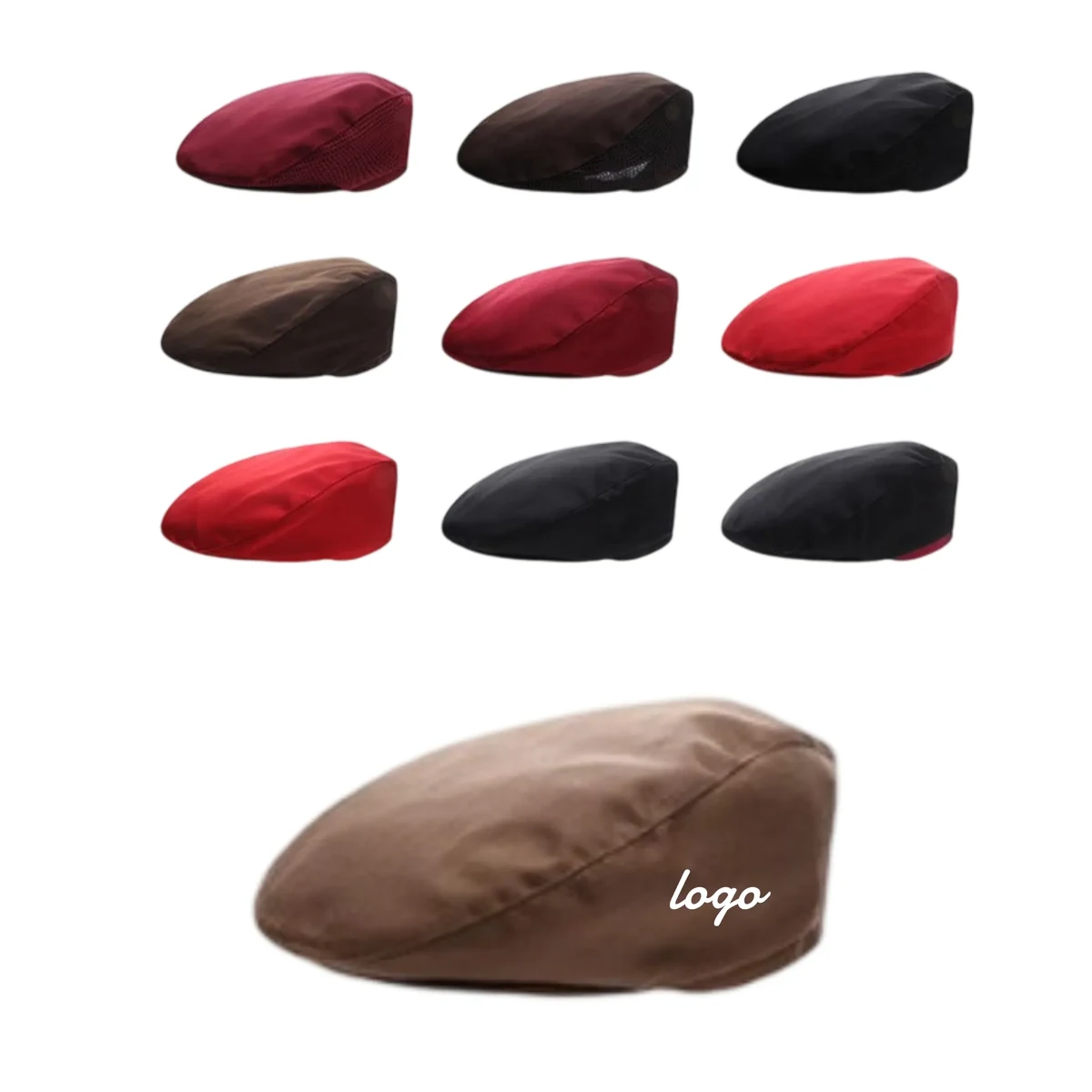 Colorful Custom Logo Beret Caps 1