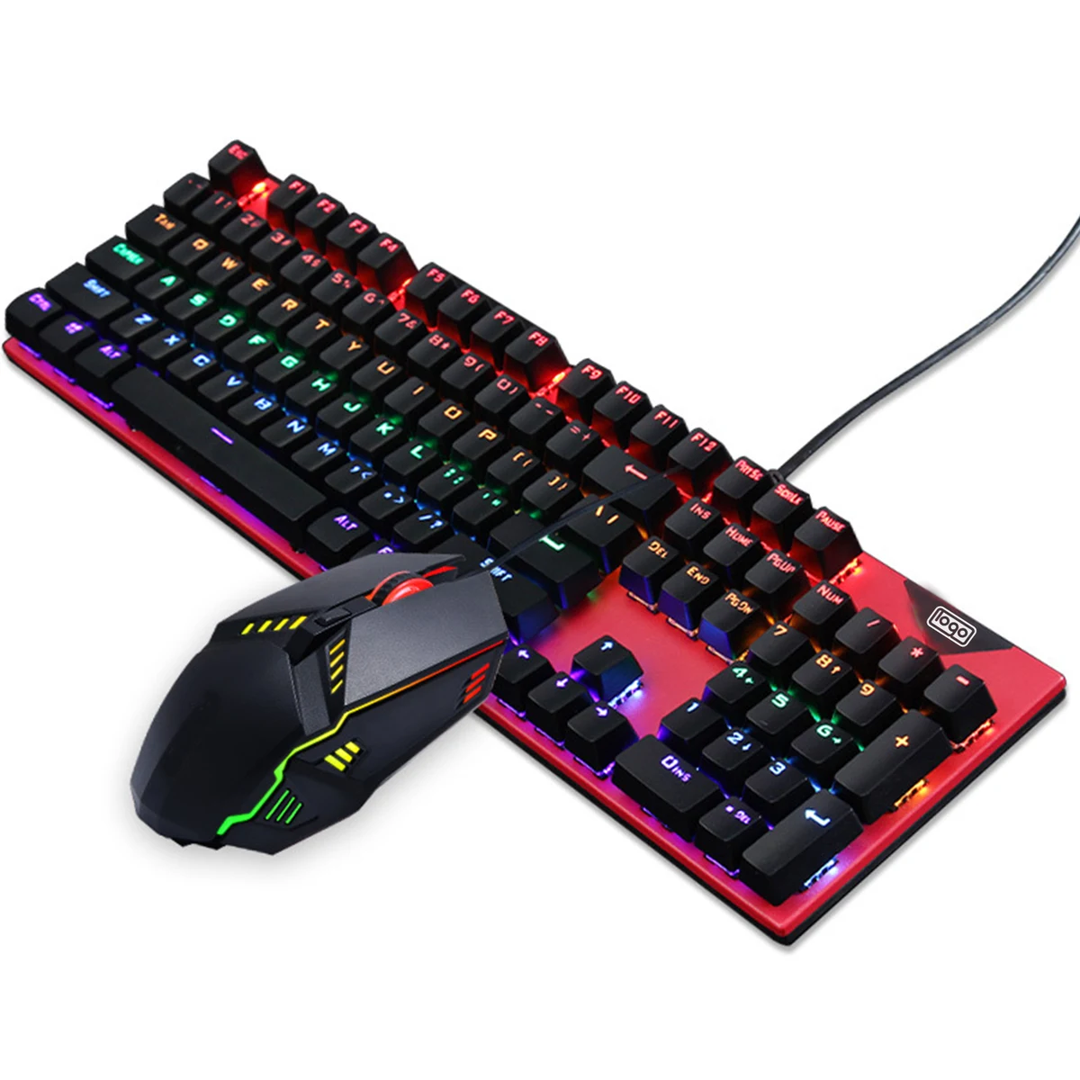 ABS Wired Mechanical Gaming Keyboard Mouse Set 1