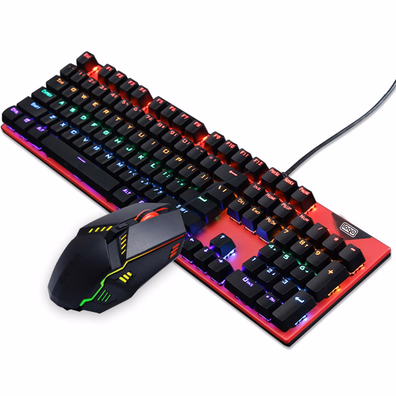 ABS Wired Mechanical Gaming Keyboard Mouse Set