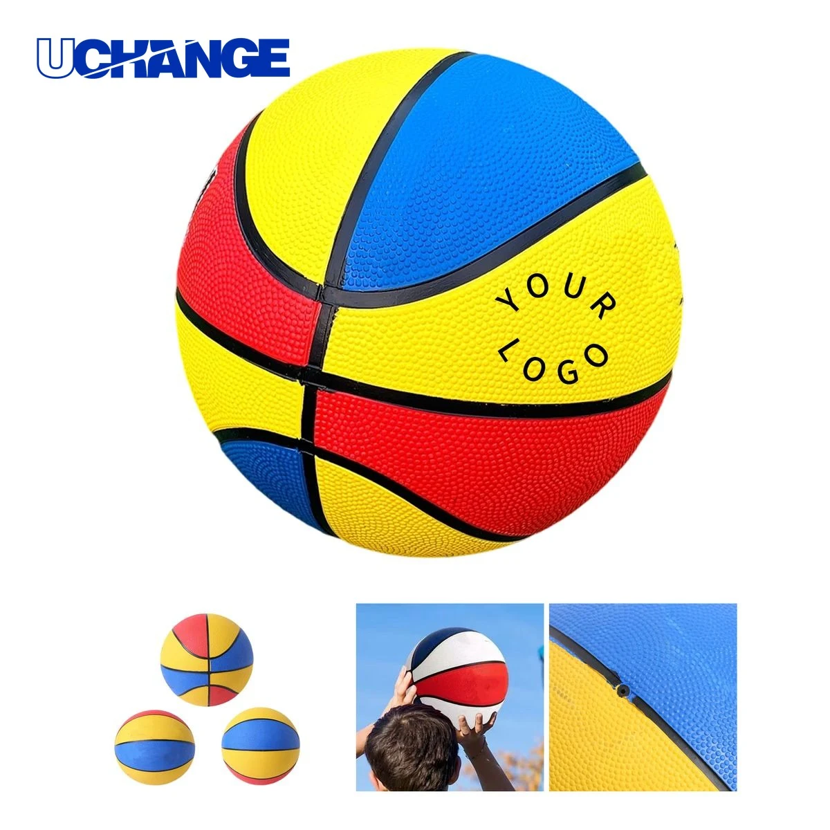 Rubber Basketball Size 7 1