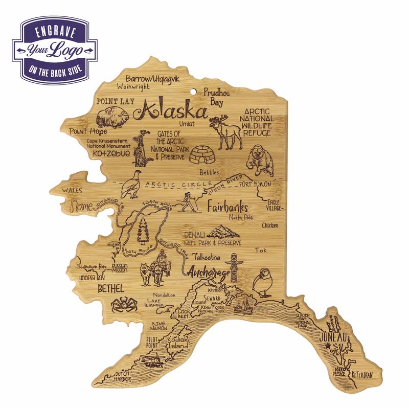 Destination Alaska Cutting & Serving Board