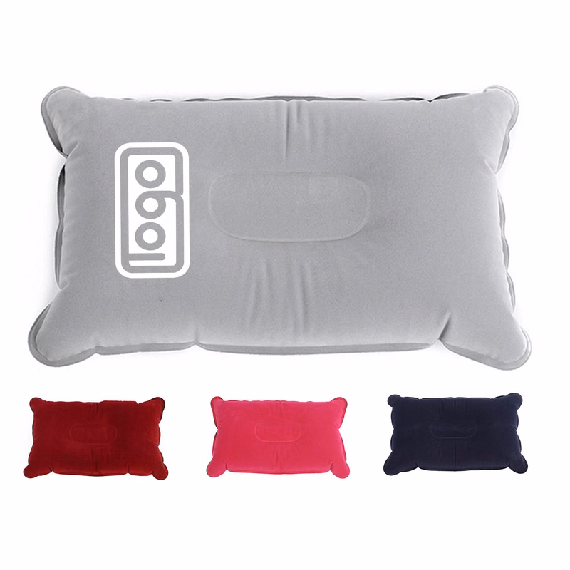 Small Squared Flocked Fabric Air Pillow