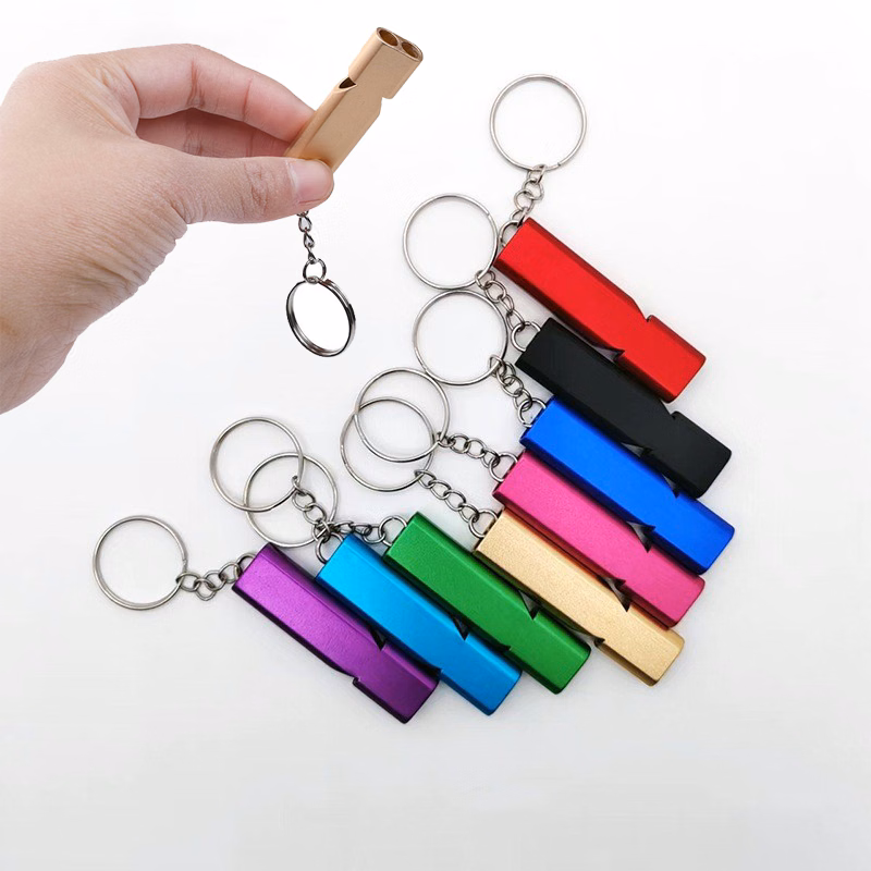 Dual-tube Aluminum Survival Whistle