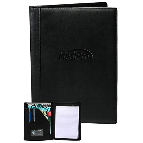 Promotional Black Padfolio - 9.75" W x 13" H 1