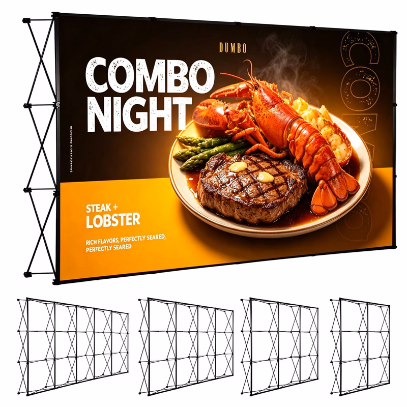 Foldable Portable Wire Mesh Display Rack