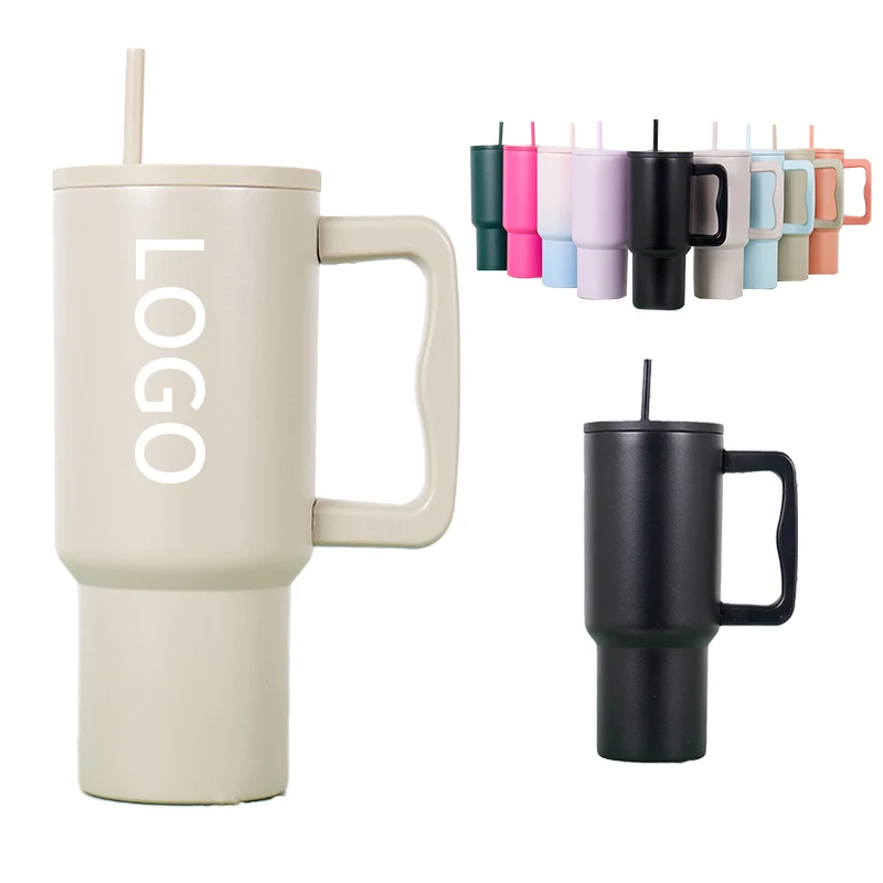 30 oz Stainless Steel Tumbler W/ Straw & Lid 1