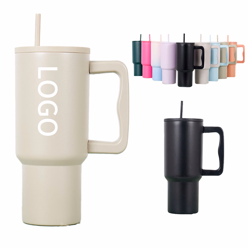 30 oz Stainless Steel Tumbler W/ Straw & Lid