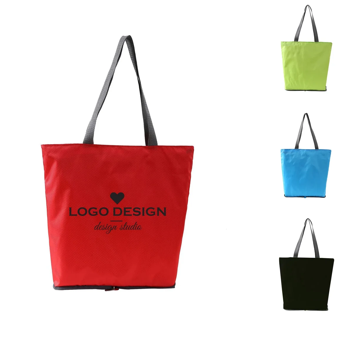 Folding Grocery Tote Bag, custom tote bag with logo imprint 1