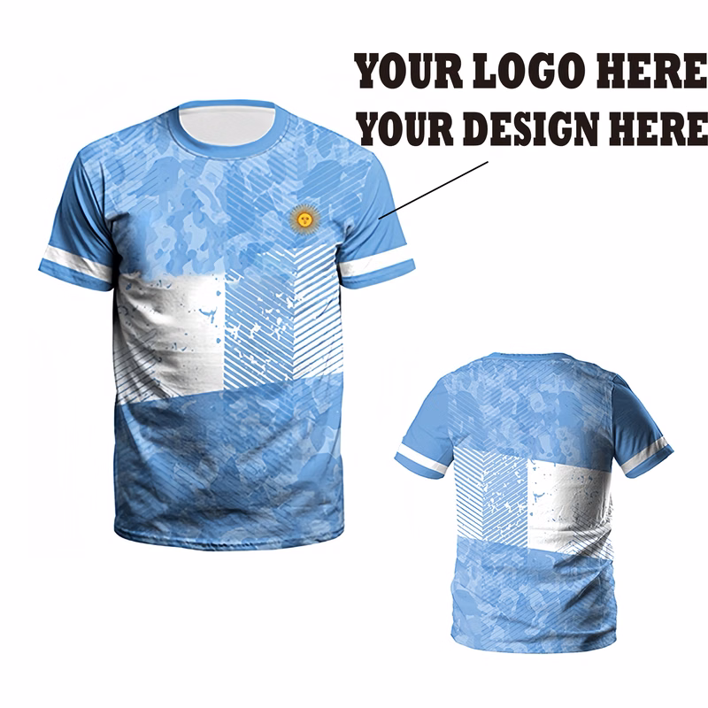 Lightweight Polyester Crew Neck T-Shirt