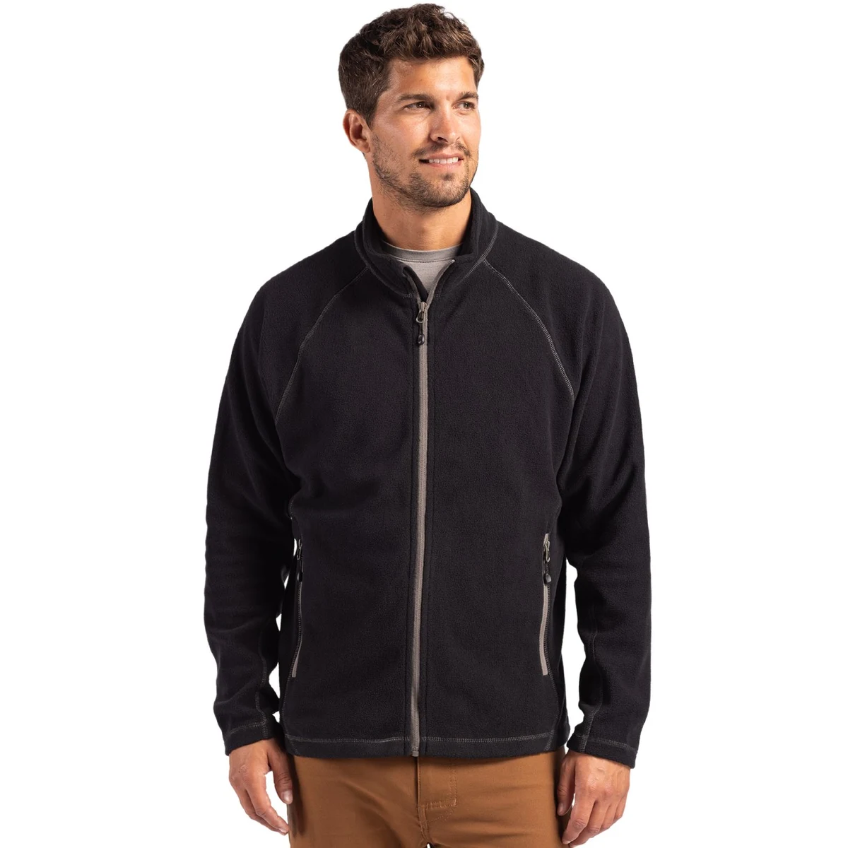 Clique Powder Recycled Fleece Mens Full Zip Jacket 1