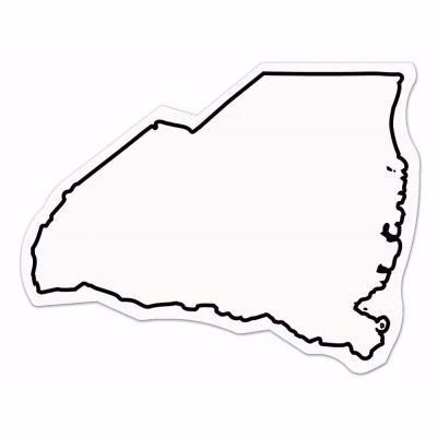 South Carolina State Shape Magnet - Full Color