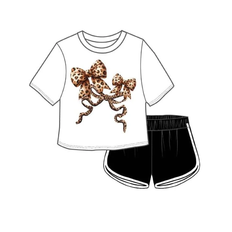 Girls Shorts 2pc Set Size 7-16 1