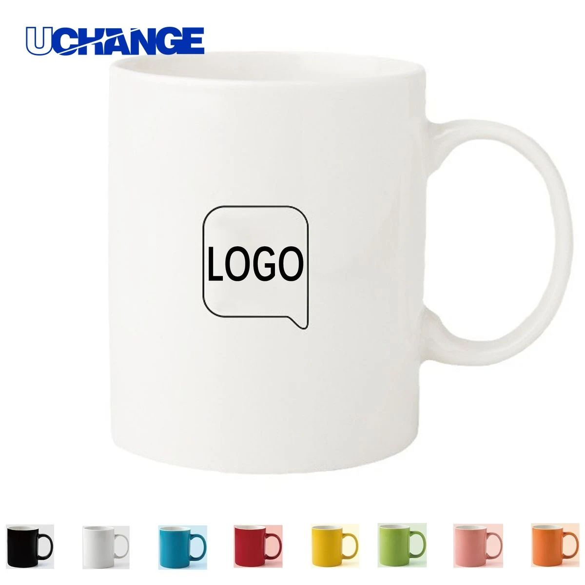 Economy Ceramic Coffee Mug Container (12 Oz) 1