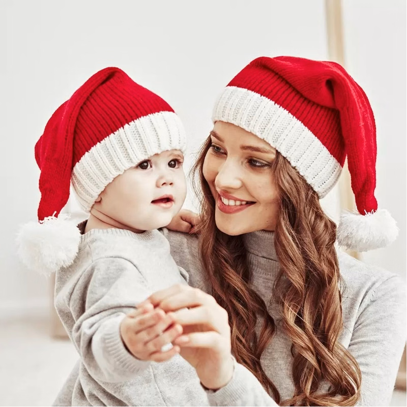 Warm Knit Skull Cap Christmas Hat