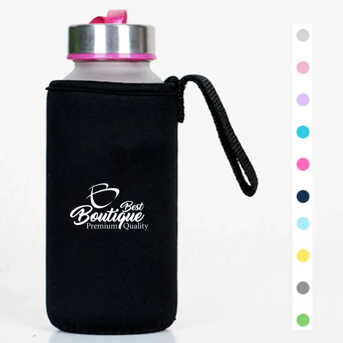 Neoprene Can Insulator With Drawstring, custom koozie with logo imprint 1