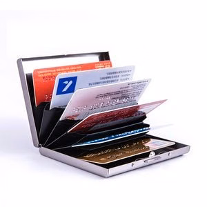 Rfid Credit Card Holder Metal Wallet