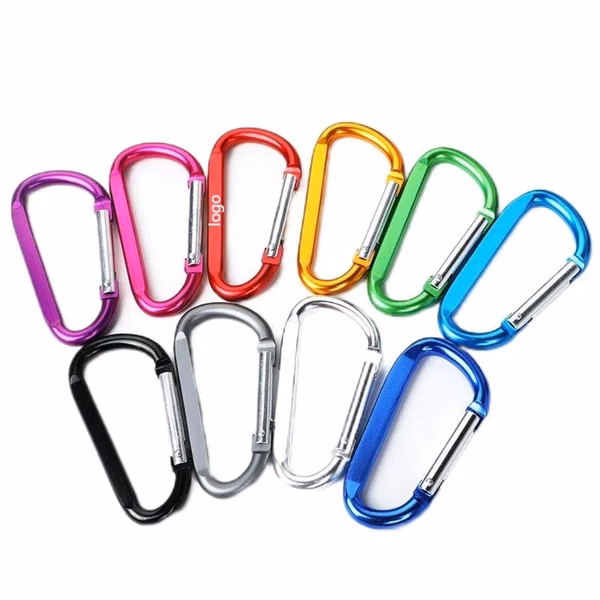 Custom 3 Inch Anodized Aluminum Carabiner — Full-Color Clip Networking Keychain