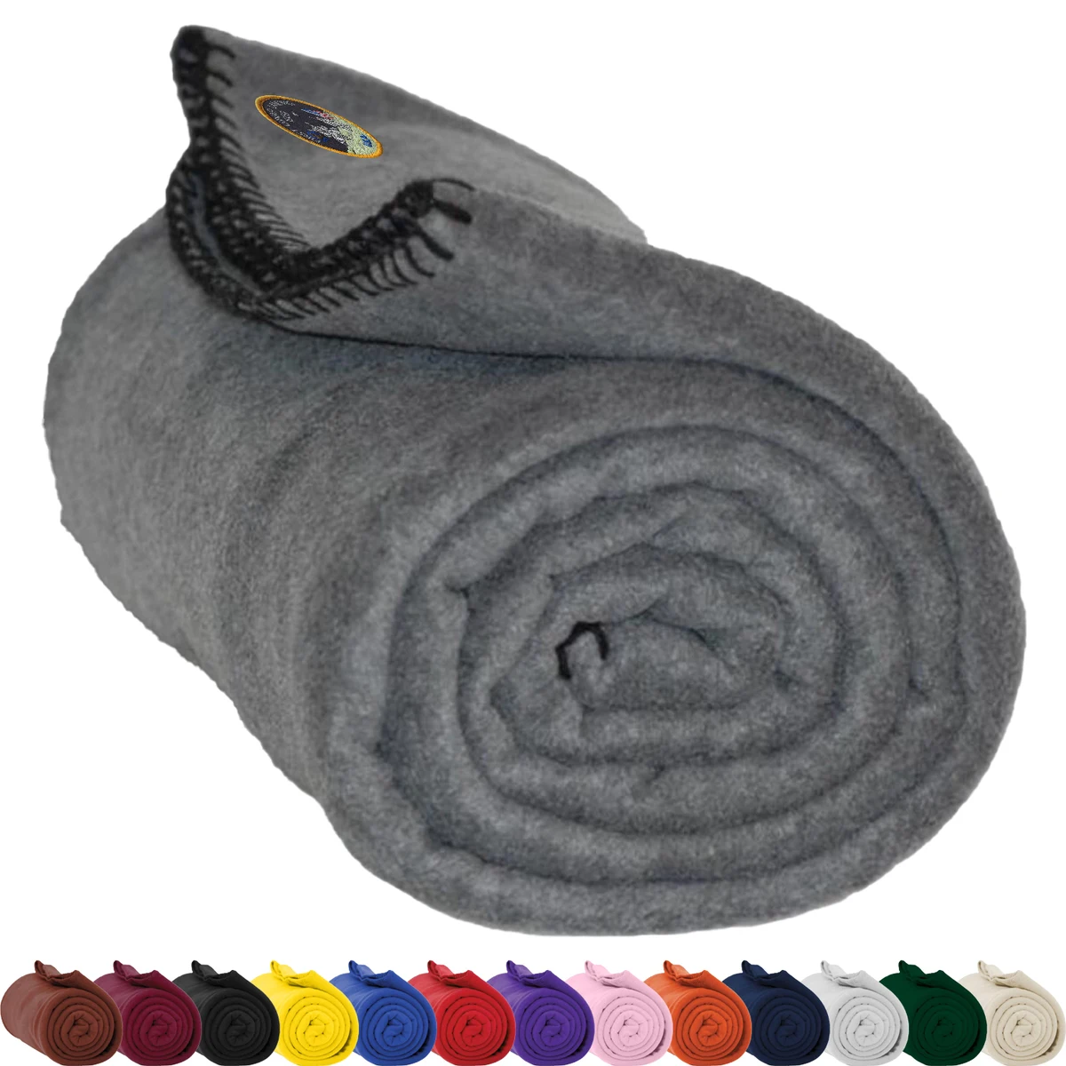 Polar Fleece Blankets w/ Custom Imprint USA Decorated (50" x 60") 1