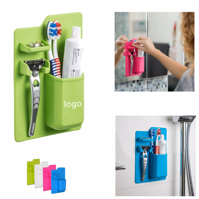 Silicone Toothbrush Razor Storage  Wall Wash Set